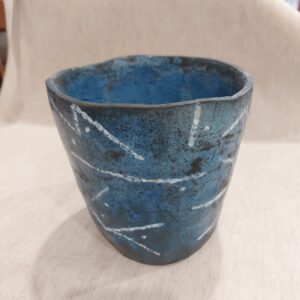 Vaso, Raku, cm. 15x14