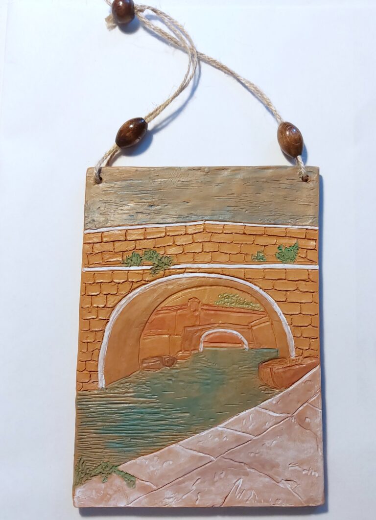 I ponti della Venezia, terracotta patinata a cera, cm. 18x13
