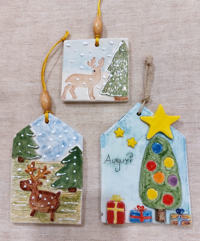 Decorazioni con renna